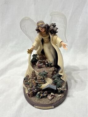 Thomas Kinkade "Unto Us a Child is Born” Angel Nativity Masterpiece